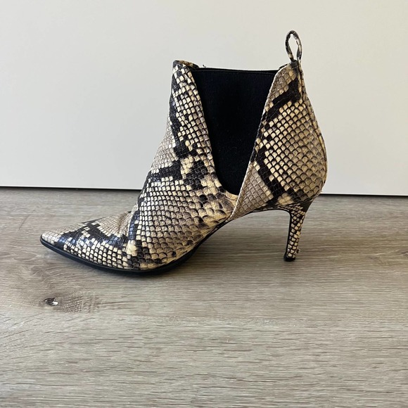 Zara Snakeskin Booties size EU 40 / US 9 - Picture 9 of 12